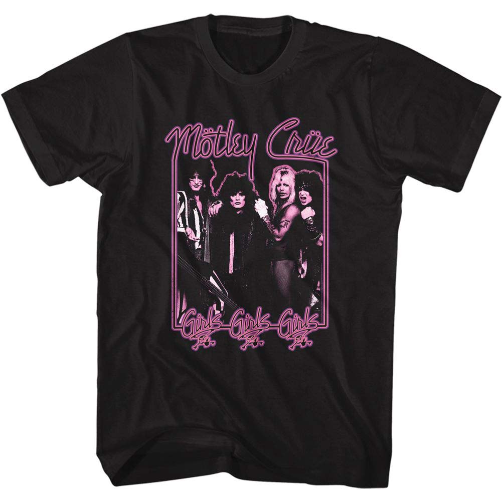 Motley Crue Girls Girls Girls Neon T-shirt Front