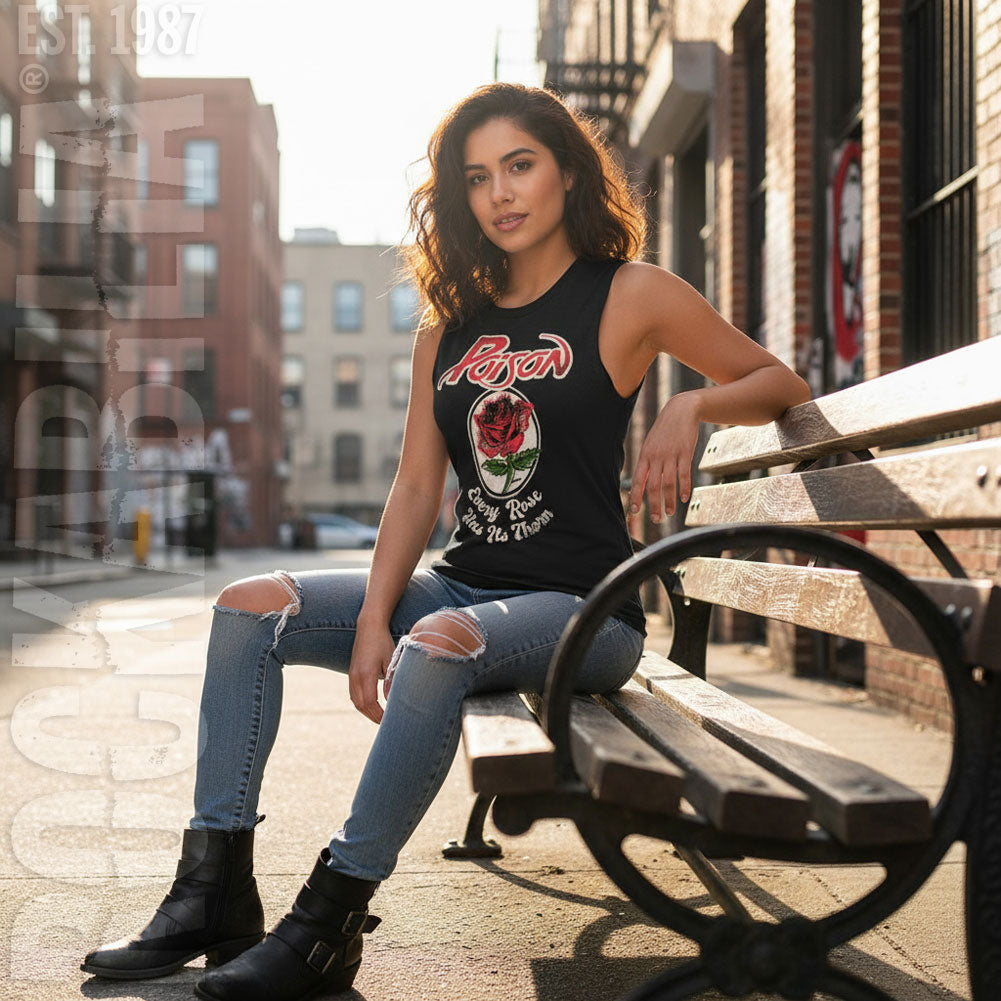 Poison Every Rose Womens Tank Alt 2