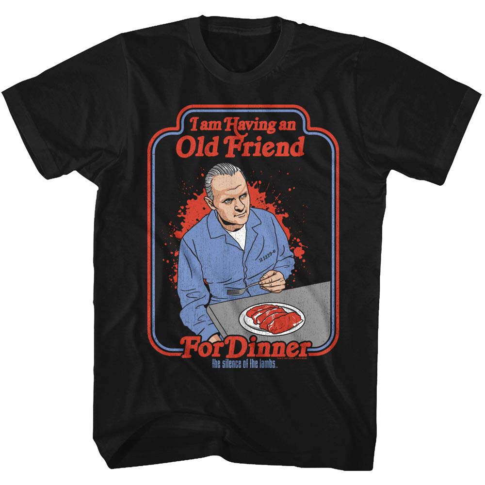 Silence Of The Lambs Friend For Dinner T-shirt Front