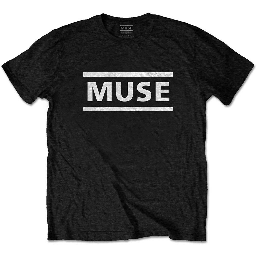 Muse White Logo Slim Fit T-shirt Front