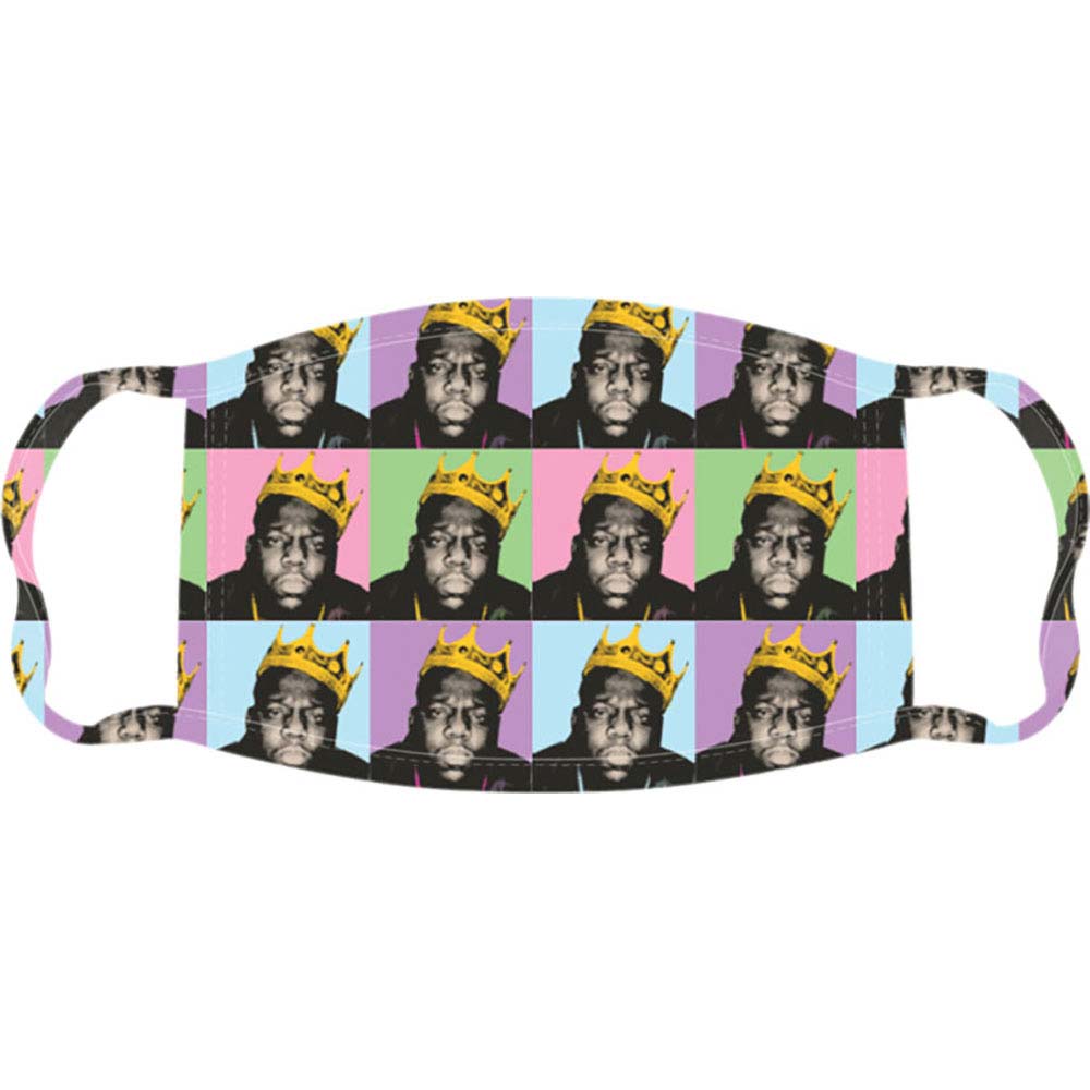 Notorious B.I.G. Crown Repeat Face Mask Front