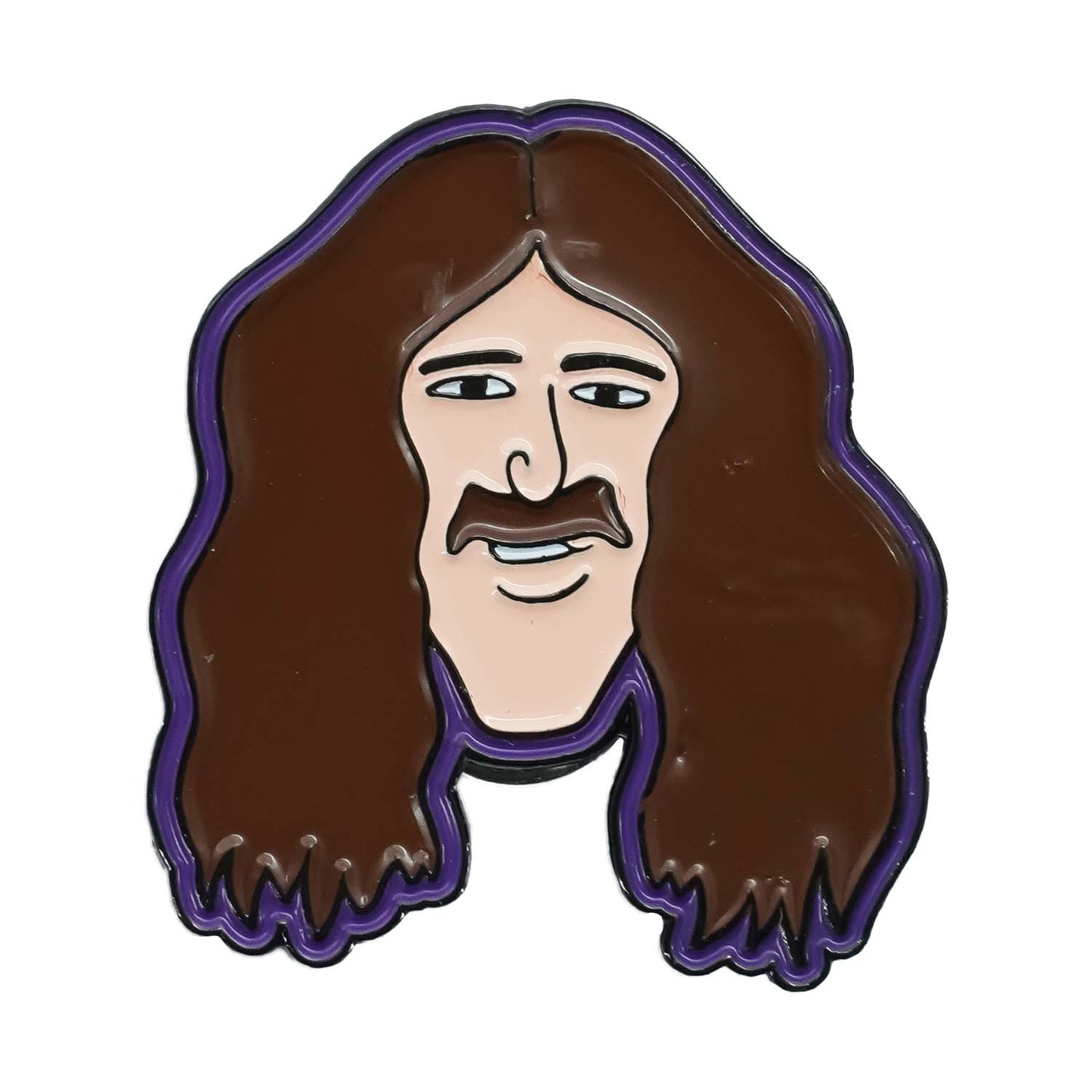 Geezer Butler Cartoon Head Enamel Pin Pewter Pin Badge