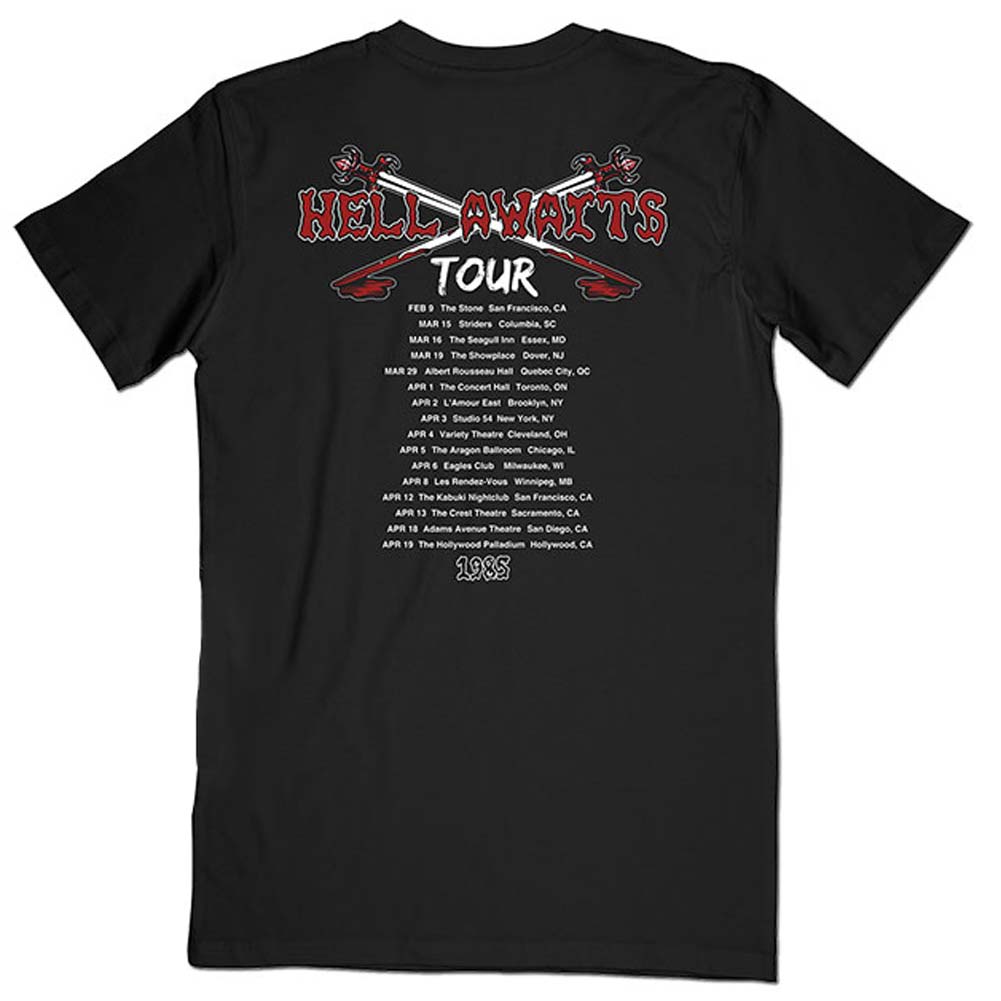 Official Slayer Hell Awaits Tour (Back Print) Slim Fit T-shirt
