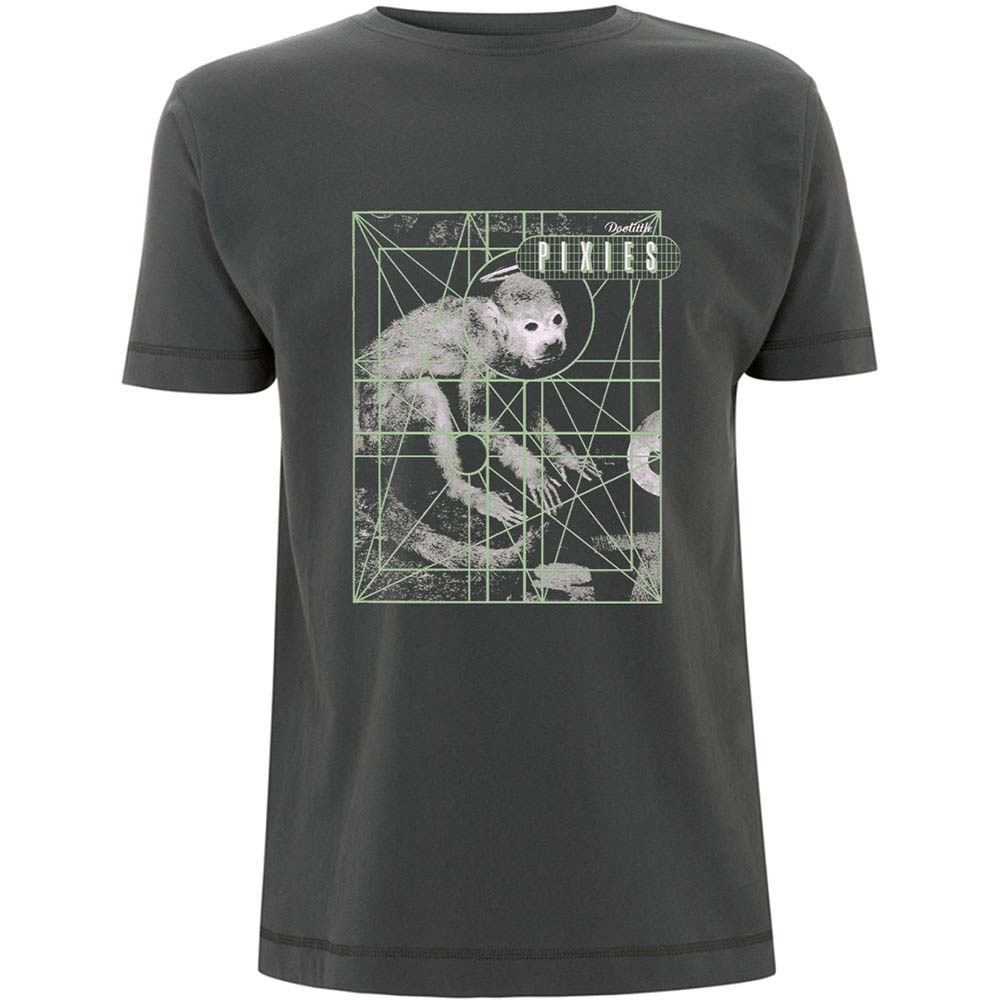 Pixies Monkey Grid Slim Fit T-shirt Front