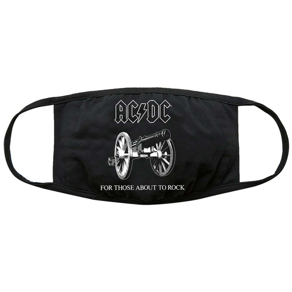 AC/DC About To Rock Face Mask Front