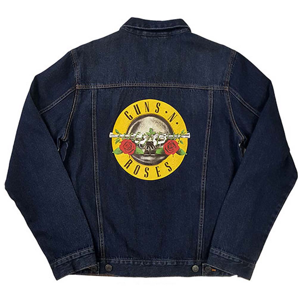 Guns N Roses Classic Logo (Back Print) Denim Jacket Back
