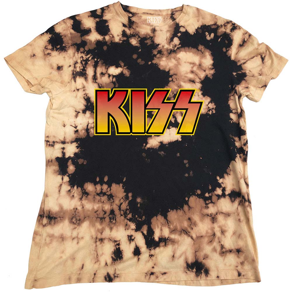 KISS Classic Logo (Dip-Dye) Tie Dye T-shirt Front