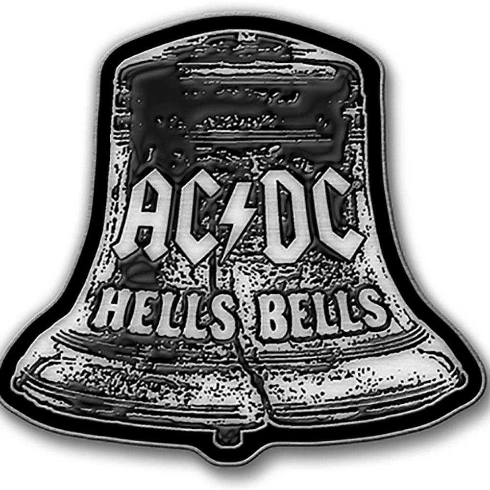 AC/DC Hells Bells Pewter Pin Badge Front