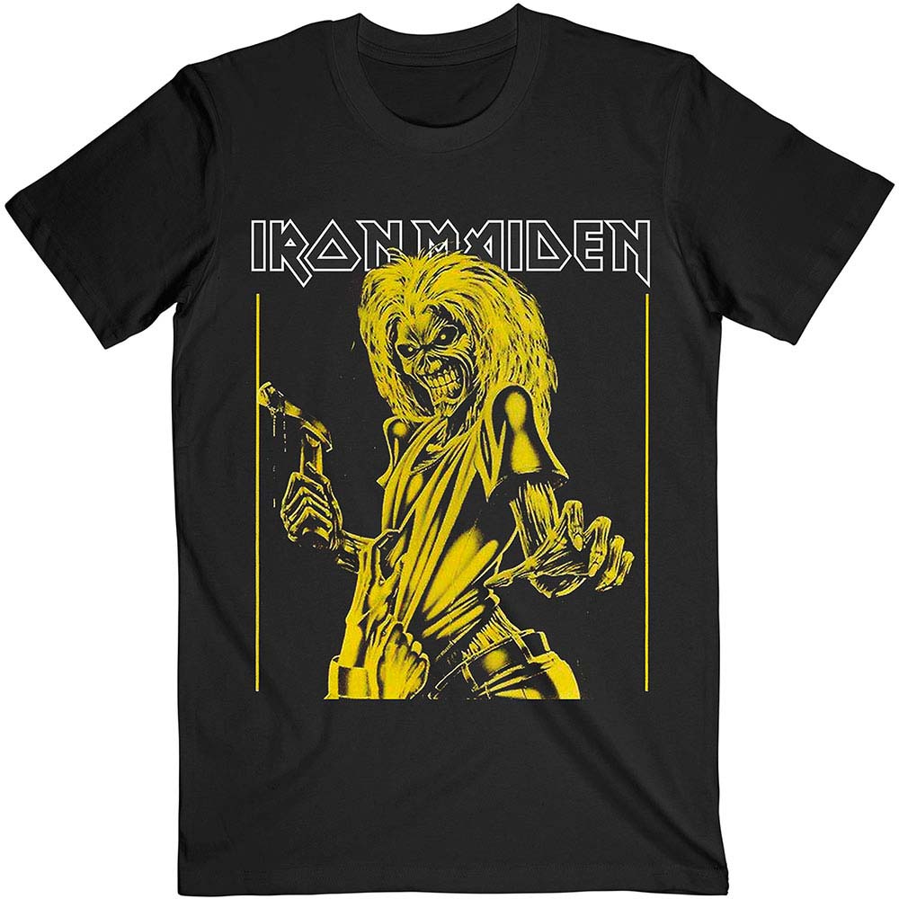 Iron Maiden Yellow Flyer Slim Fit T-shirt Front
