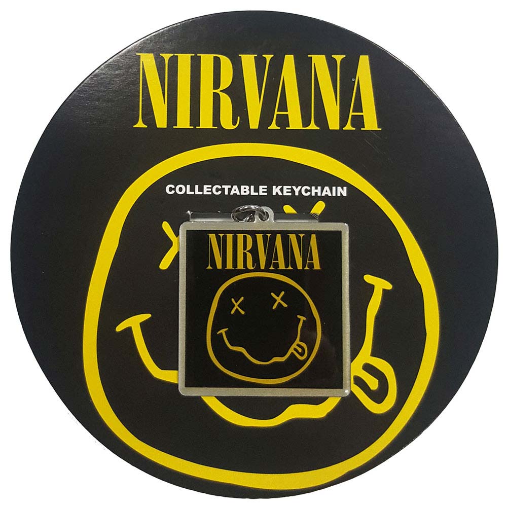 Nirvana Smiley (Photo Print) Metal Key Chain Front