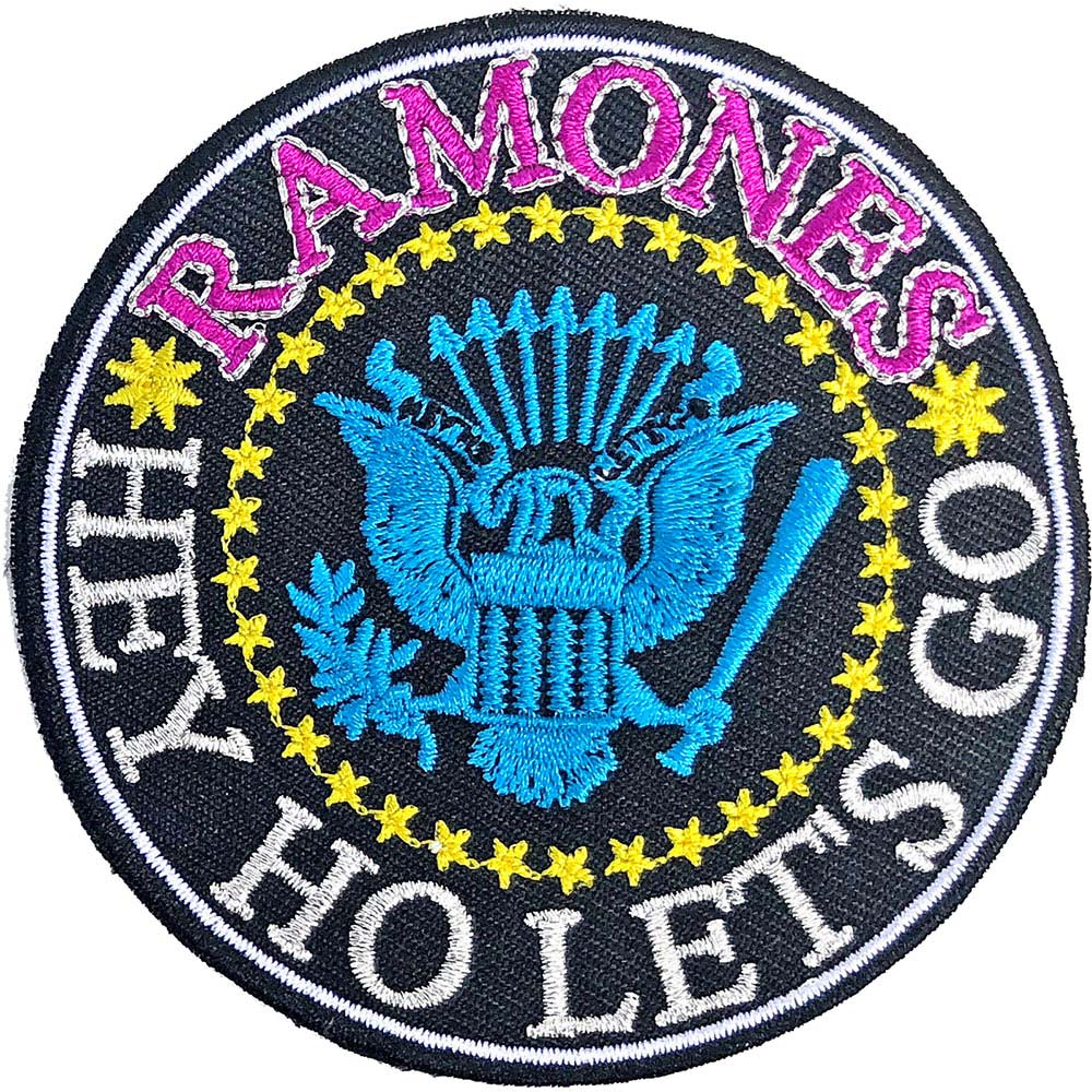 Ramones Hey Ho Let's Go V. 2 Embroidered Patch Front