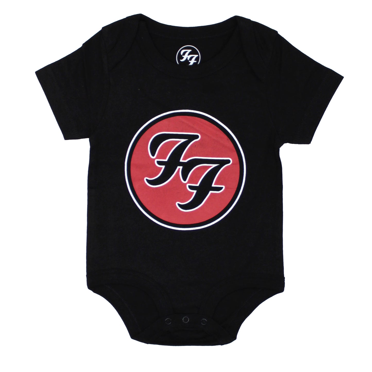 Foo Fighters FF Logo Kids Baby Grow Bodysuit Front
