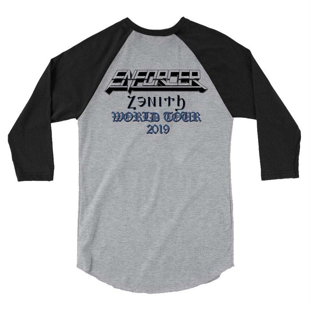 Enforcer Zenith Tour North America 2019 Raglan Baseball Jersey Back