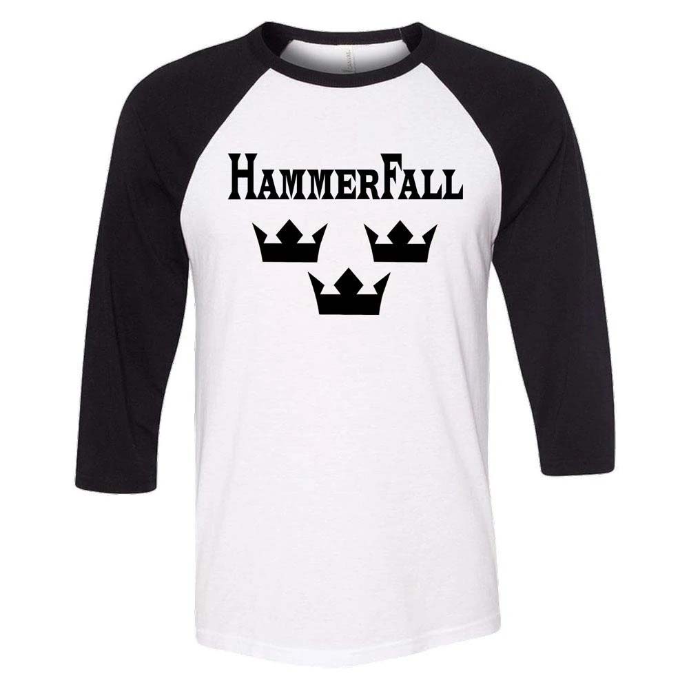 Hammerfall 3 Crowns Raglan Baseball Jersey Front