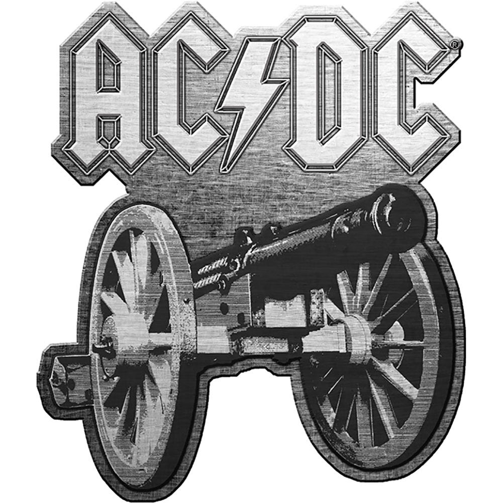 AC/DC For Those About To Rock Pewter Pin Badge Front