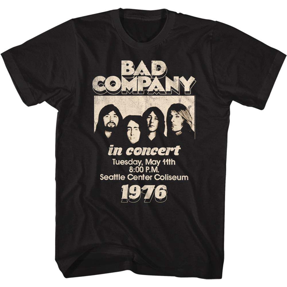 Bad Company In Concert 76 T-shirt Front