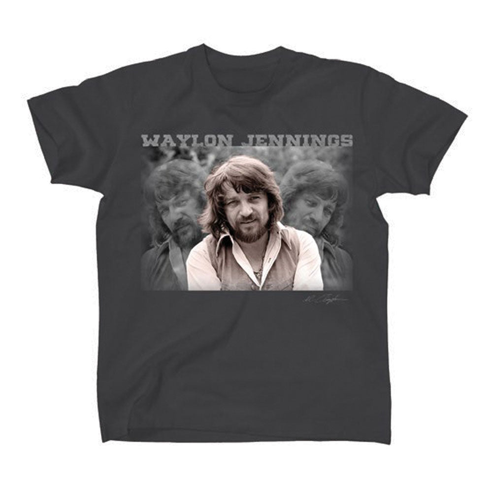 Waylon Jennings Portrait T-shirt Front
