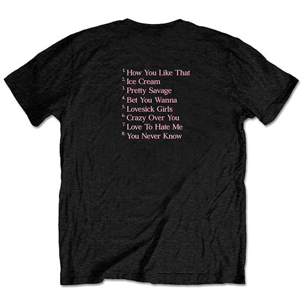 BlackPink The Album Track list (Back Print) Slim Fit T-shirt Back