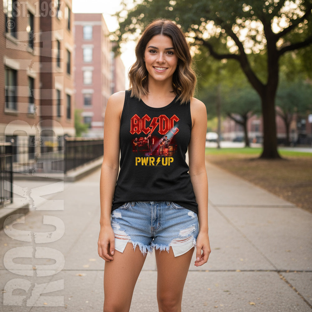 AC/DC Pwrup Band Photo Junior Top Alt 2