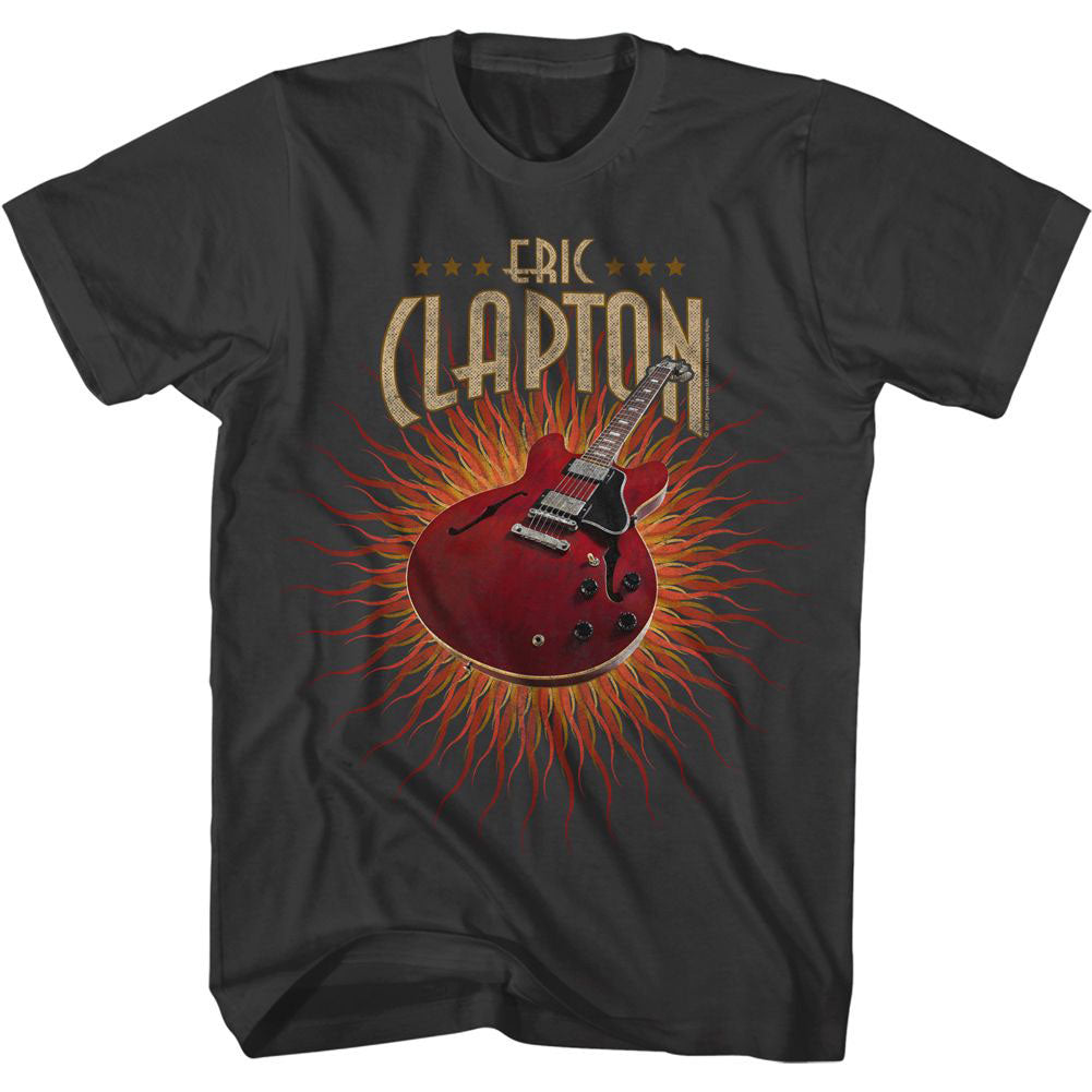 Eric Clapton Guitar Flames T-shirt Front