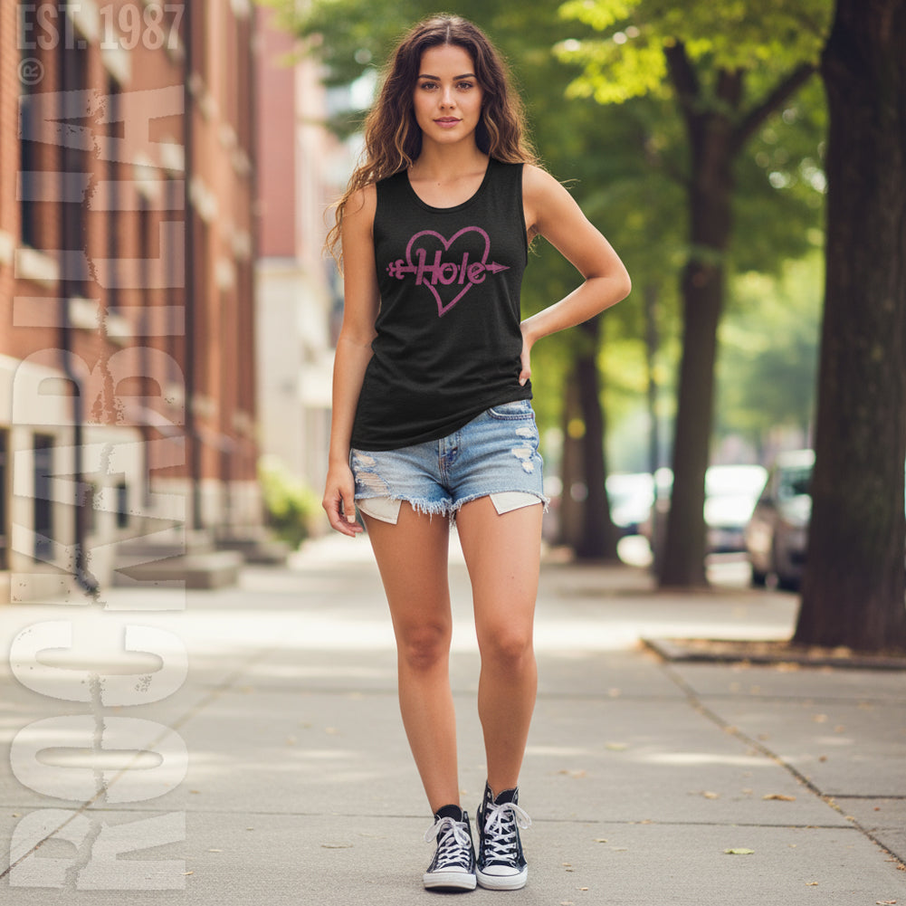 Hole Pink Heart And Arrow Junior Top Alt 2