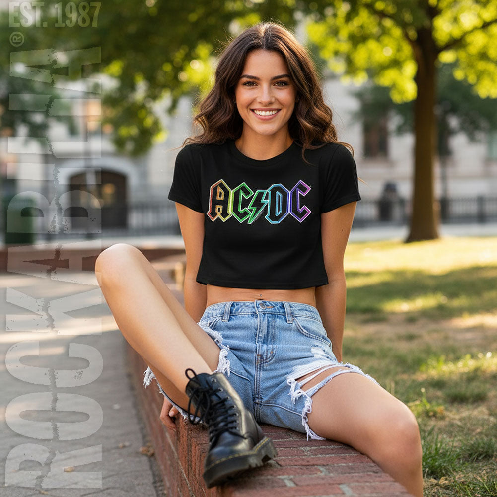 AC/DC Rainbow Logo Junior Top Alt 2