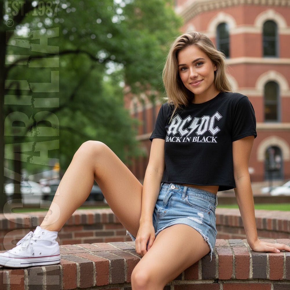 AC/DC Back In Blk Junior Top Alt 2