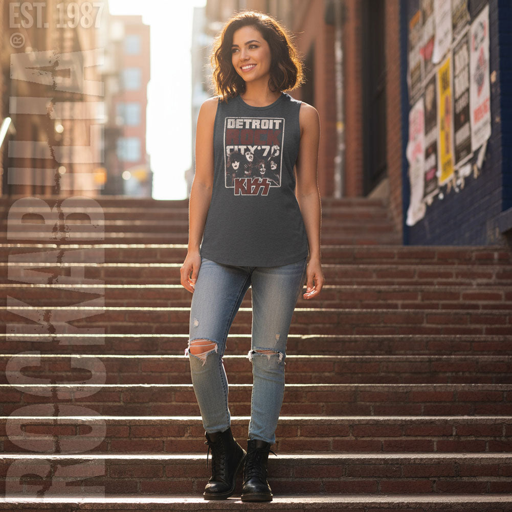 KISS Detroit Rock City '77 Womens Tank Alt 2