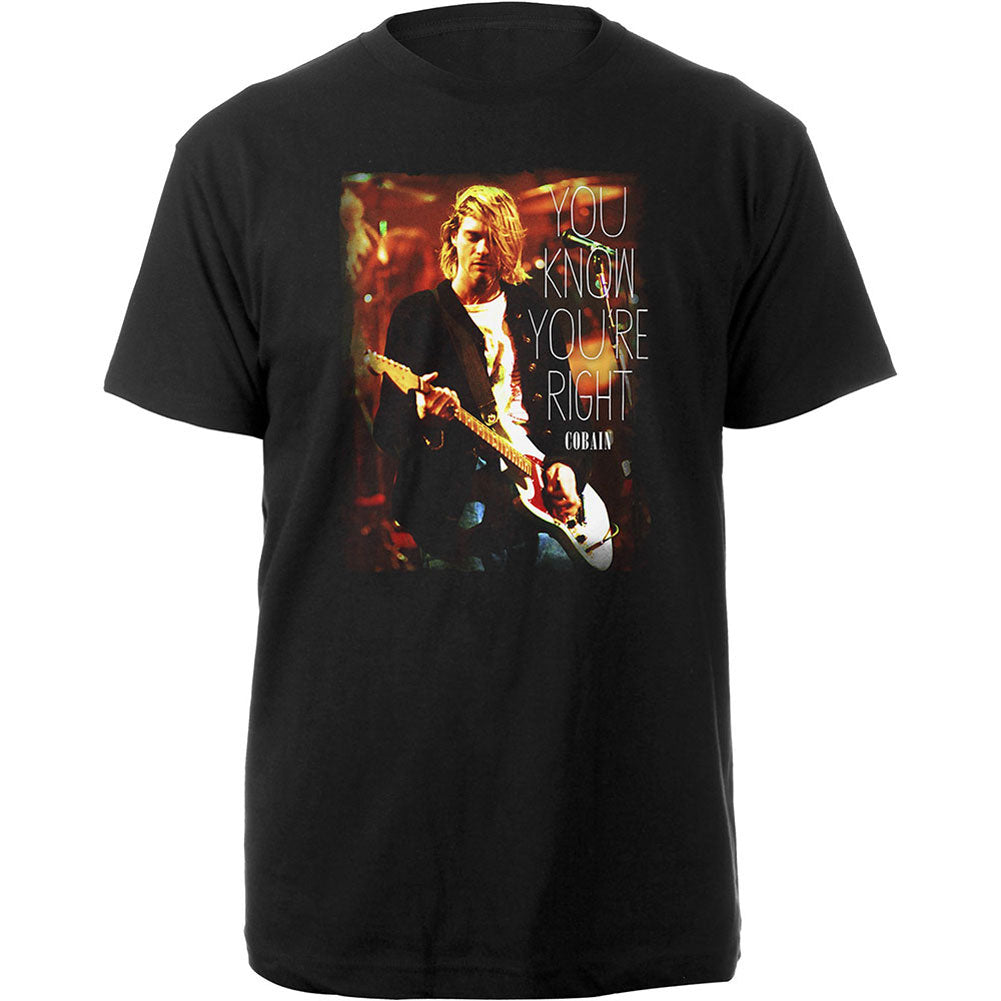 Kurt Cobain You Know You're Right Slim Fit T-shirt Front