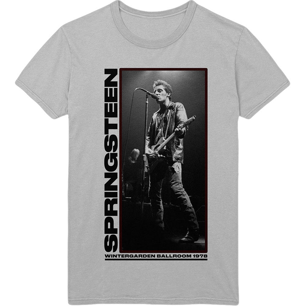 Bruce Springsteen Wintergarden Photo Slim Fit T-shirt Front