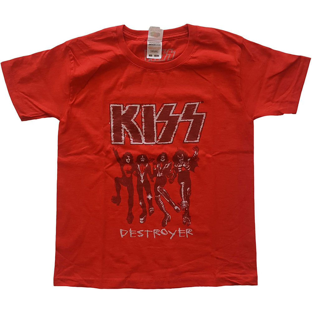 KISS Destroyer Sketch Kids Tee Childrens T-shirt Front