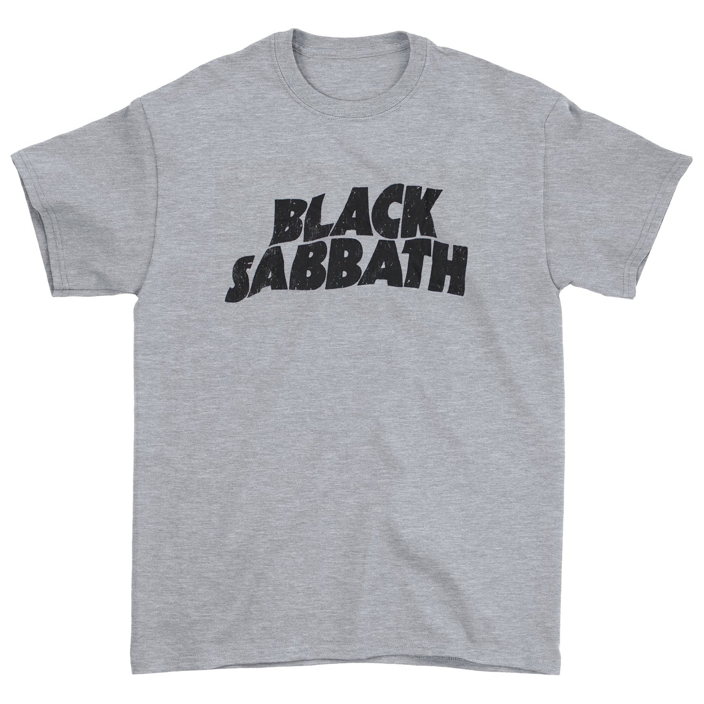 Black Sabbath Black Wavy Logo Slim Fit T-shirt Front