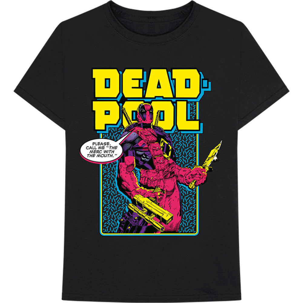 Deadpool Marvel Comics Comic Merc Slim Fit T-shirt Front