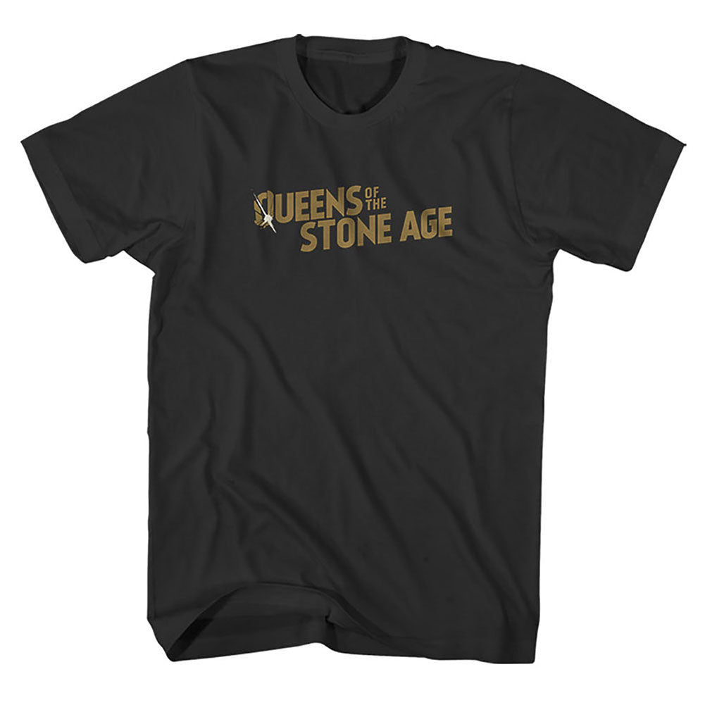 Queens Of The Stone Age Bullet Shot Logo Slim Fit T-shirt Front