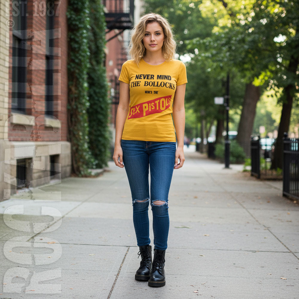 Never Mind the Bollocks Original Album Ladies T-Shirt Junior Top