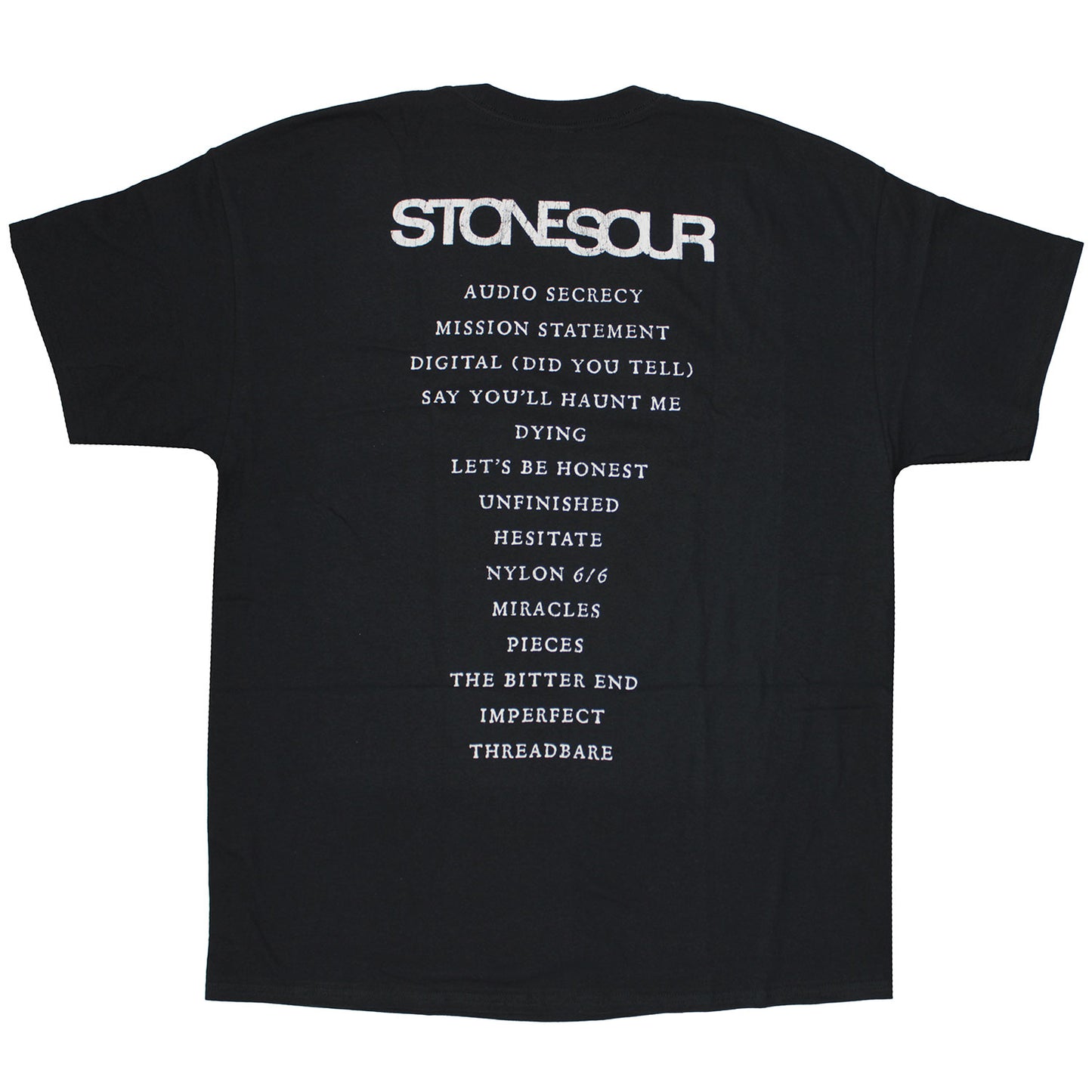 Stone Sour Audio Secrecy Square (Back Print) Slim Fit T-shirt Back