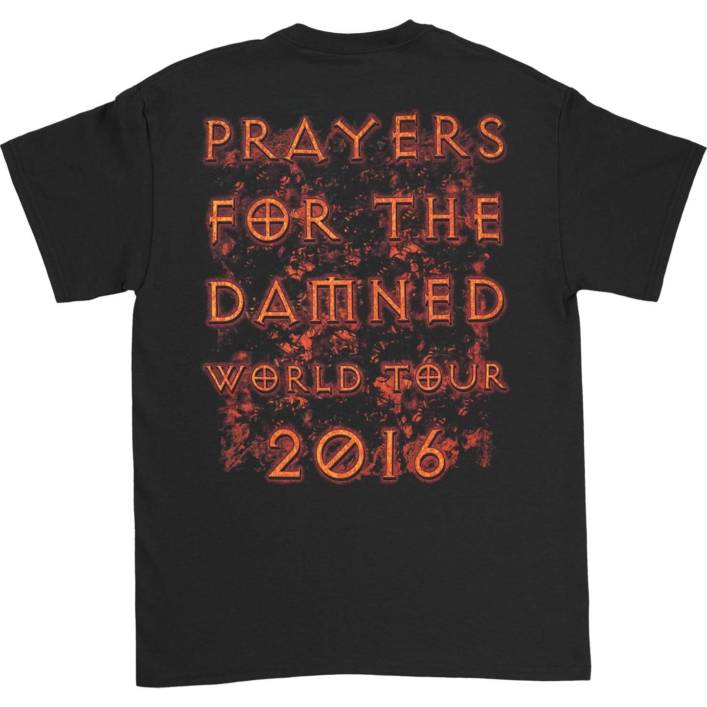 Sixx A.M. Original Damned 2016 Tour Concert T-shirt Back