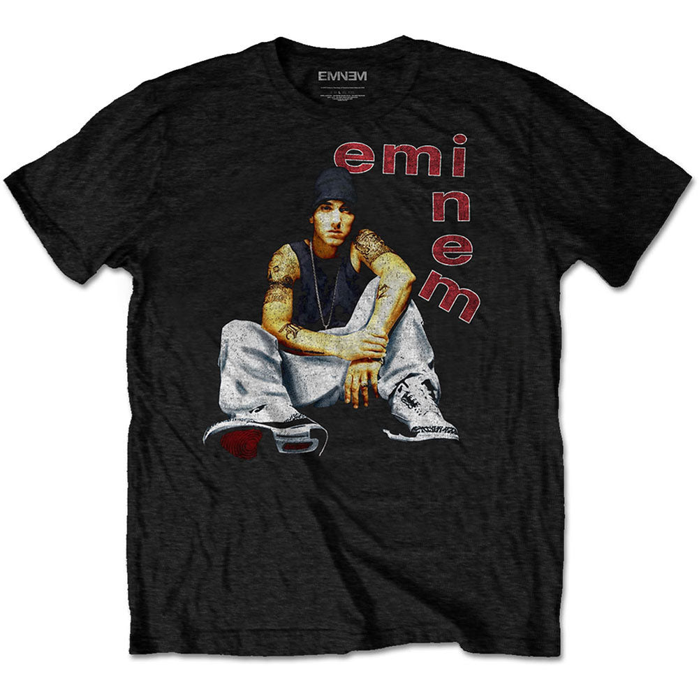 Eminem Letters Slim Fit T-shirt Front
