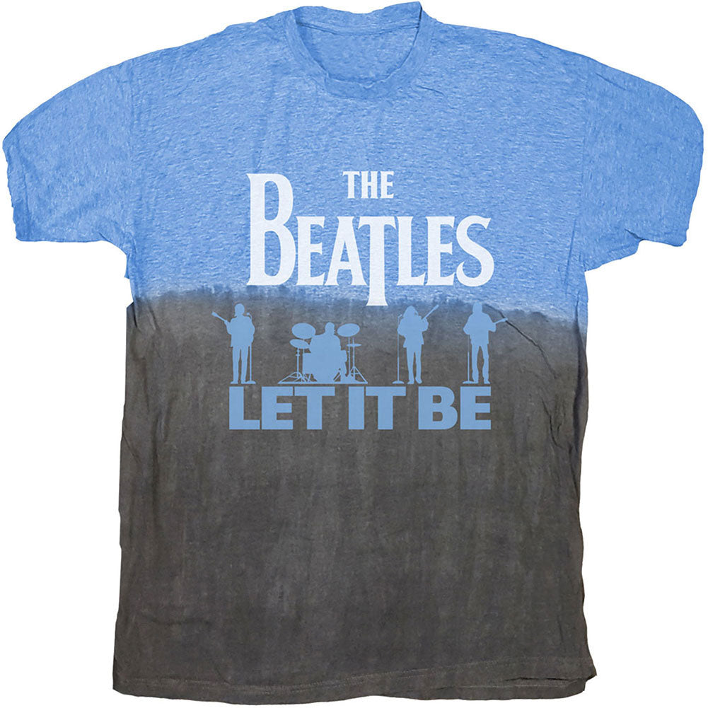 Beatles Let It Be Split (Dip-Dye) Tie Dye T-shirt Front
