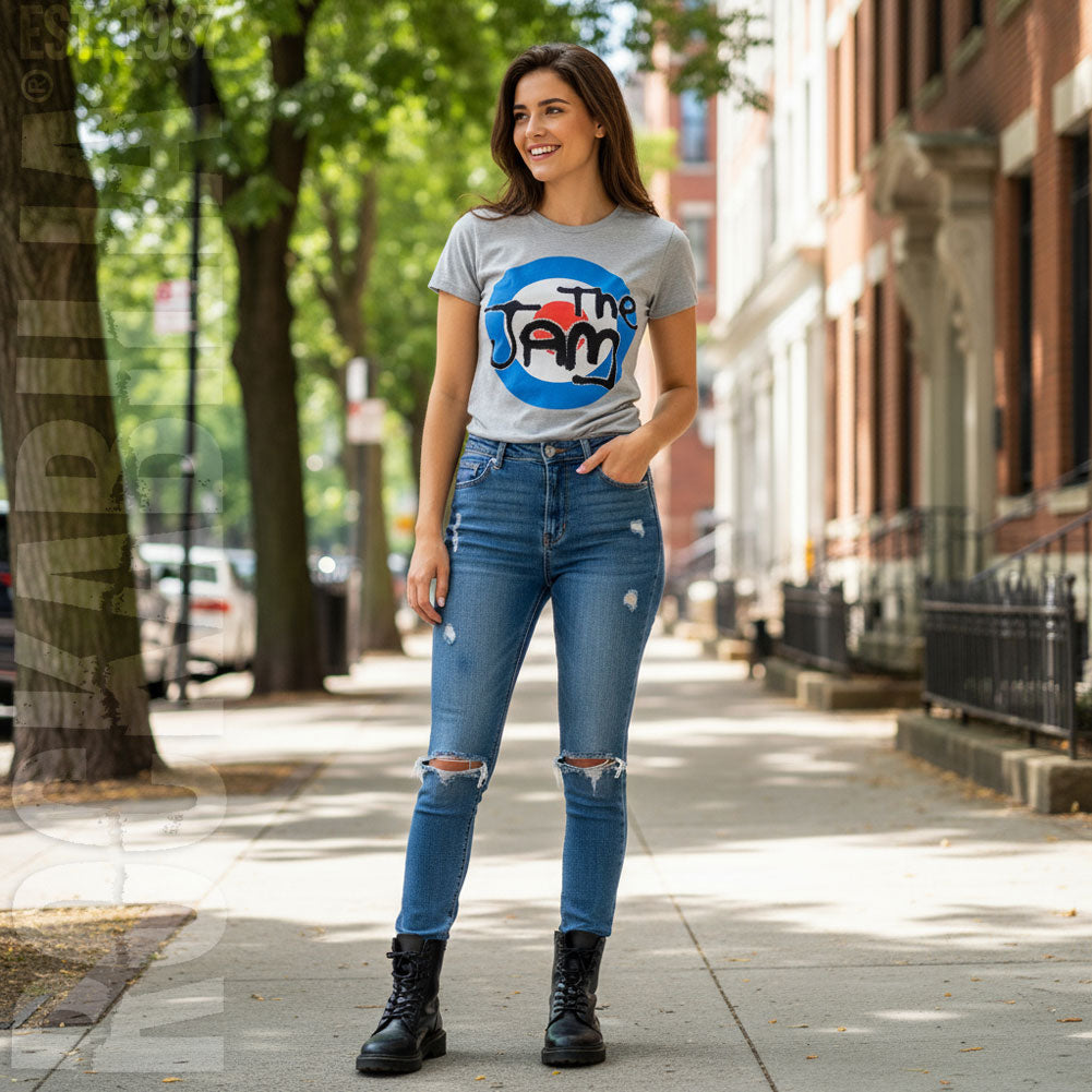 Jam Spray Target Logo Ladies Tee Junior Top Alt 2
