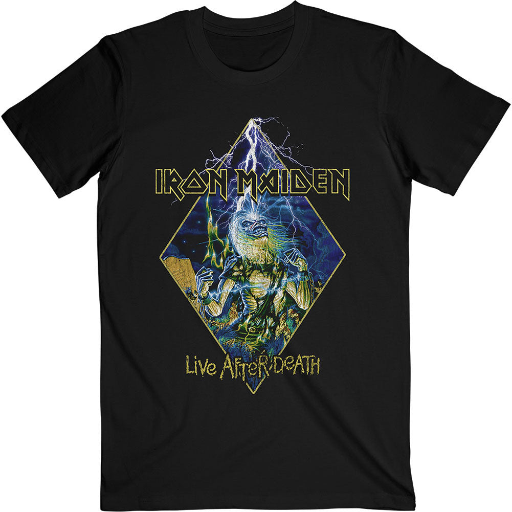 Iron Maiden Live After Death Diamond Slim Fit T-shirt Front