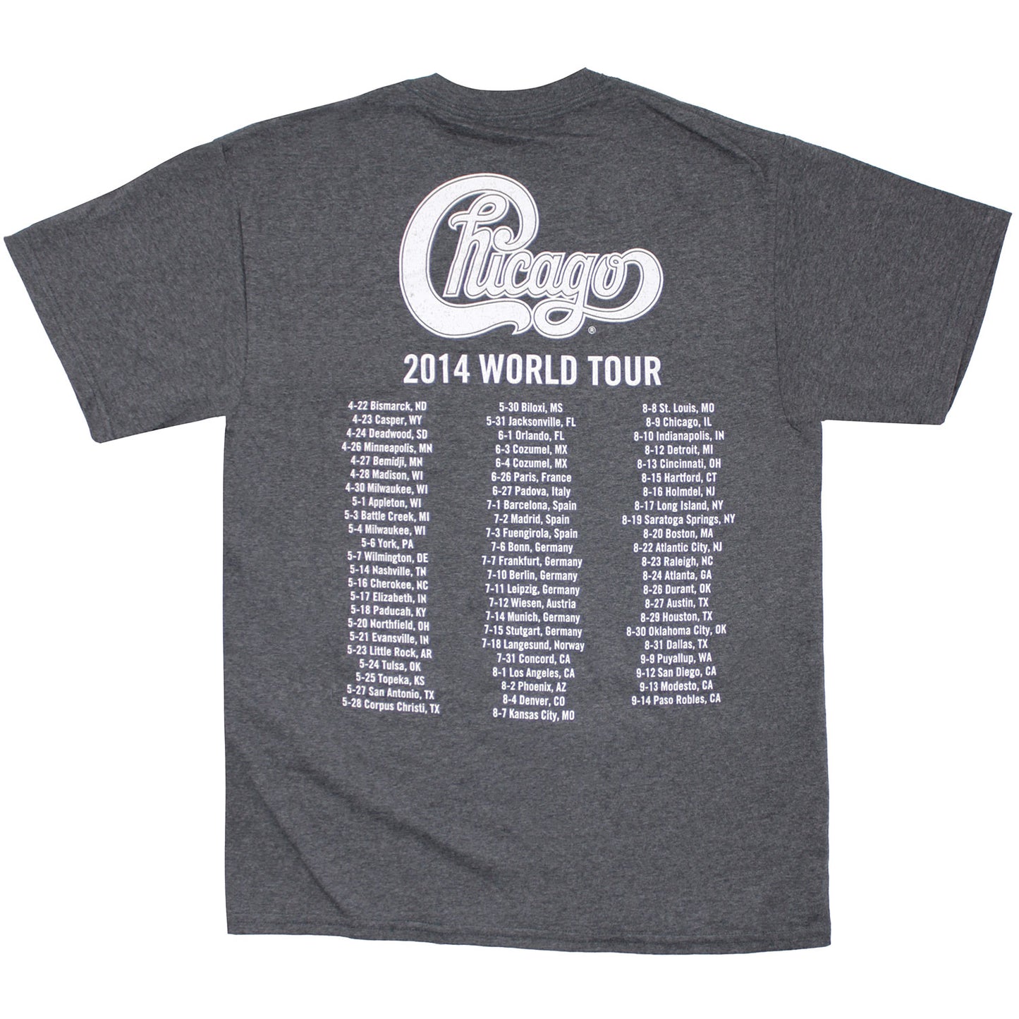 Chicago T-shirt Back