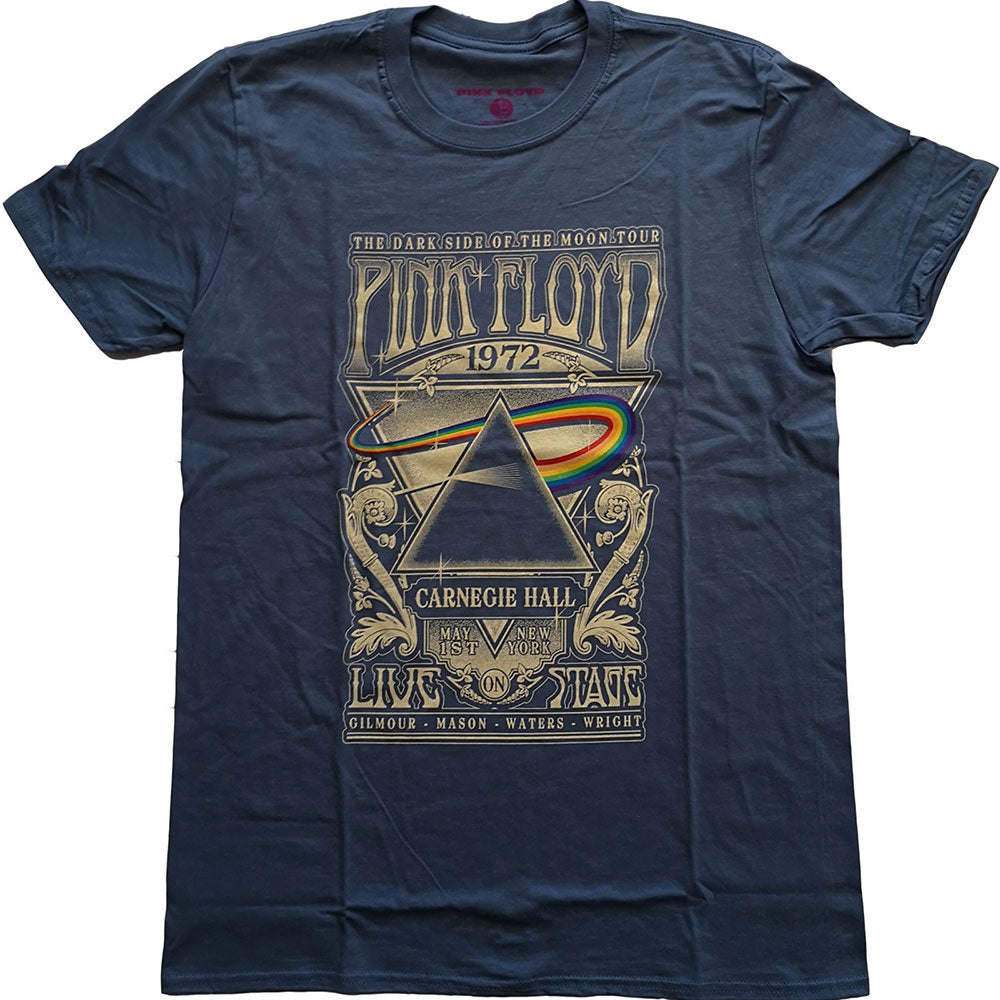Pink Floyd Carnegie Hall Poster Ladies T-Shirt Junior Top Front