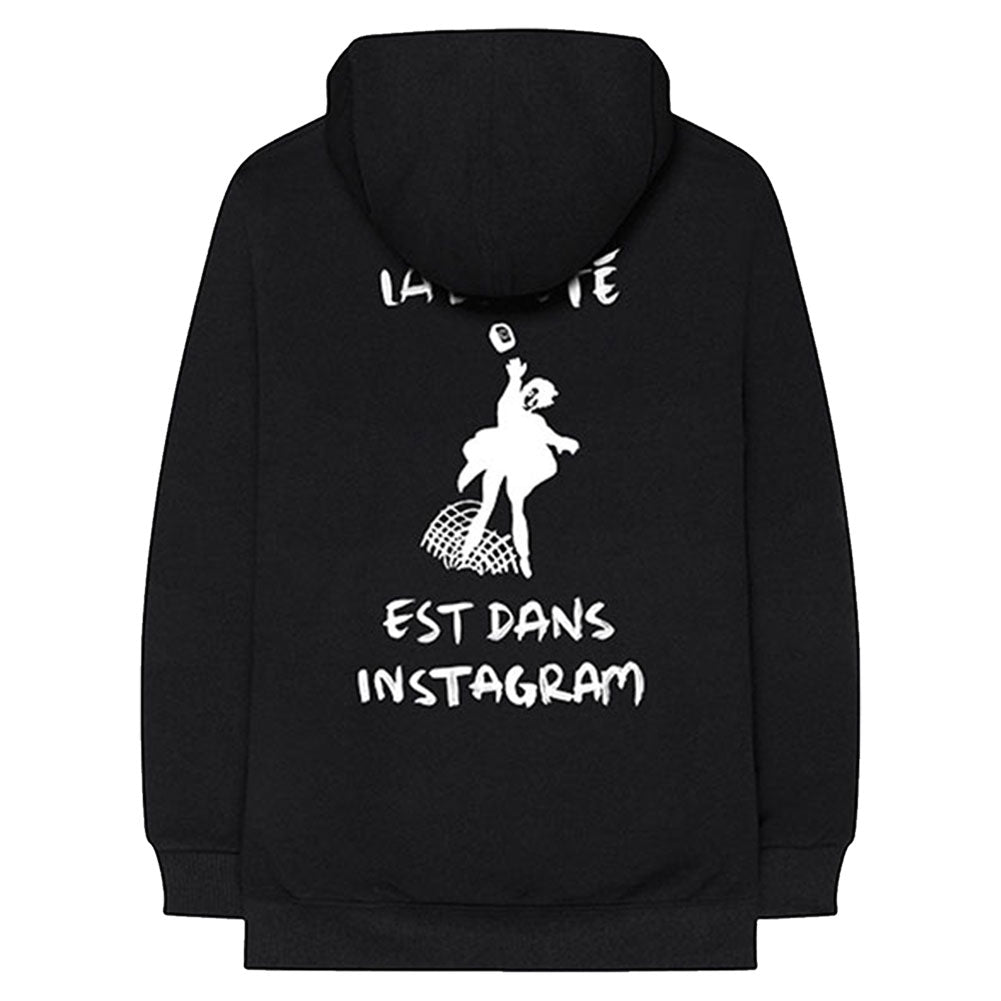 1975 ABIIOR Est Dans Instagram (Back Print) Hooded Sweatshirt Back