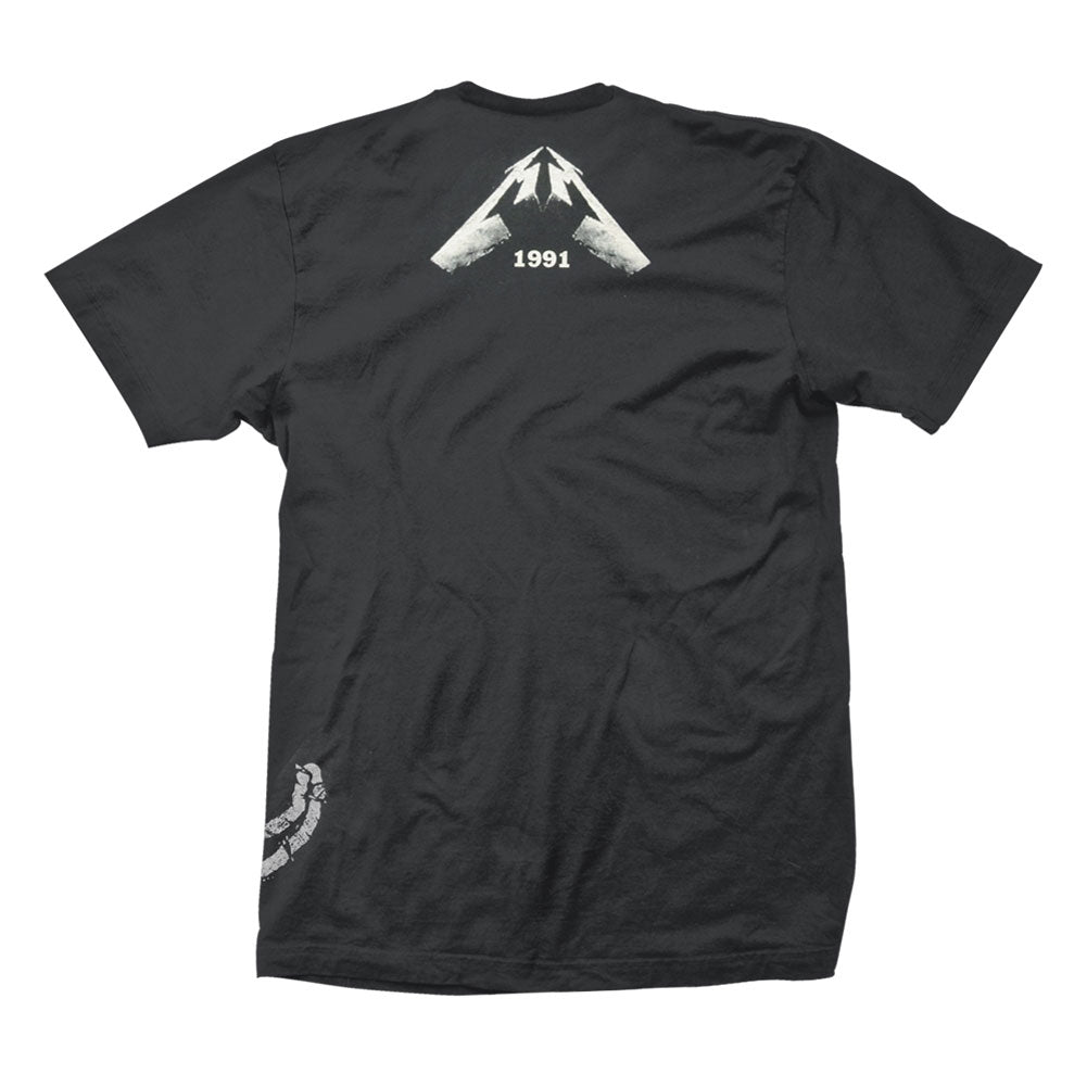 Metallica Black Album Faded (all Over) T-shirt Back