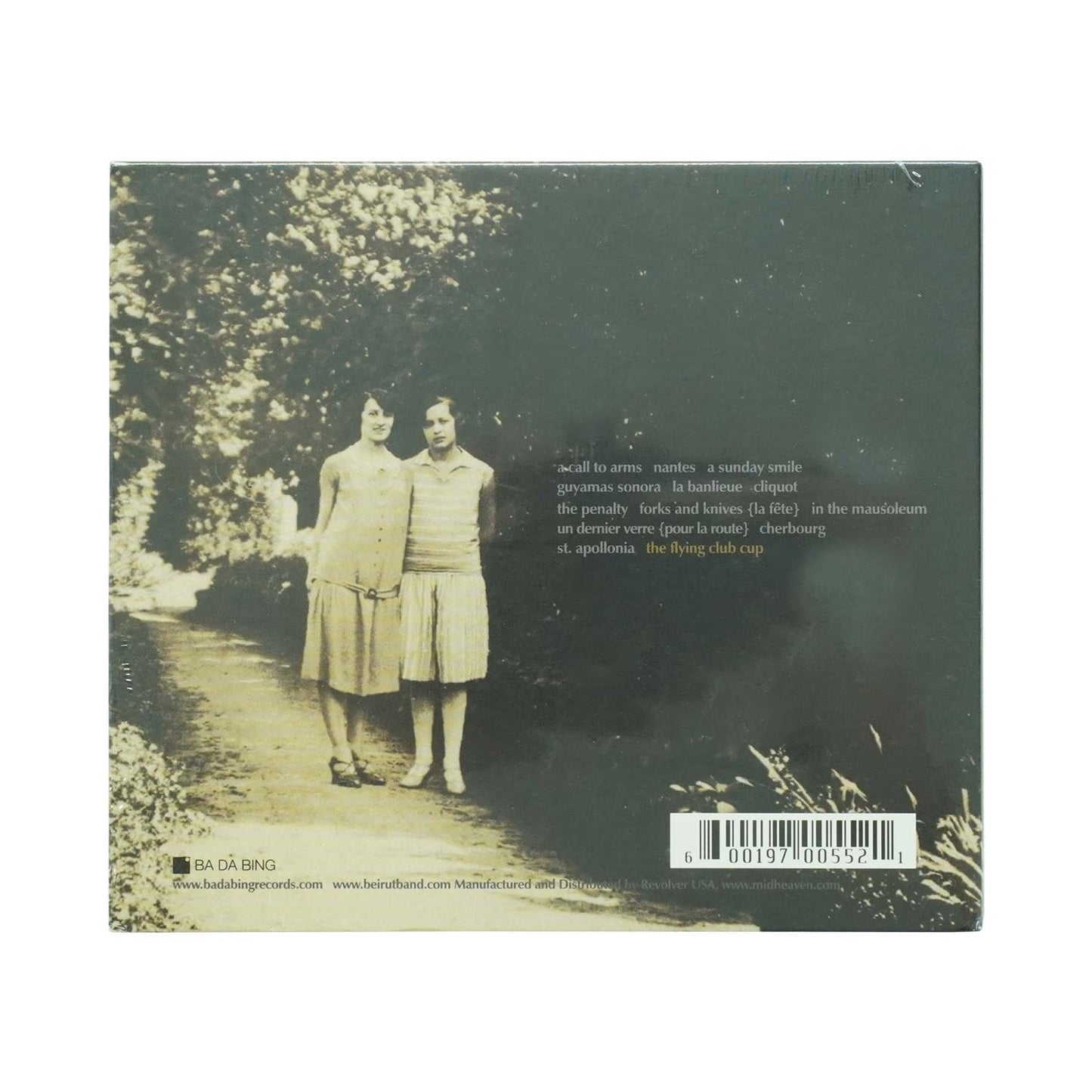Beirut The Flying Club Cup CD Back