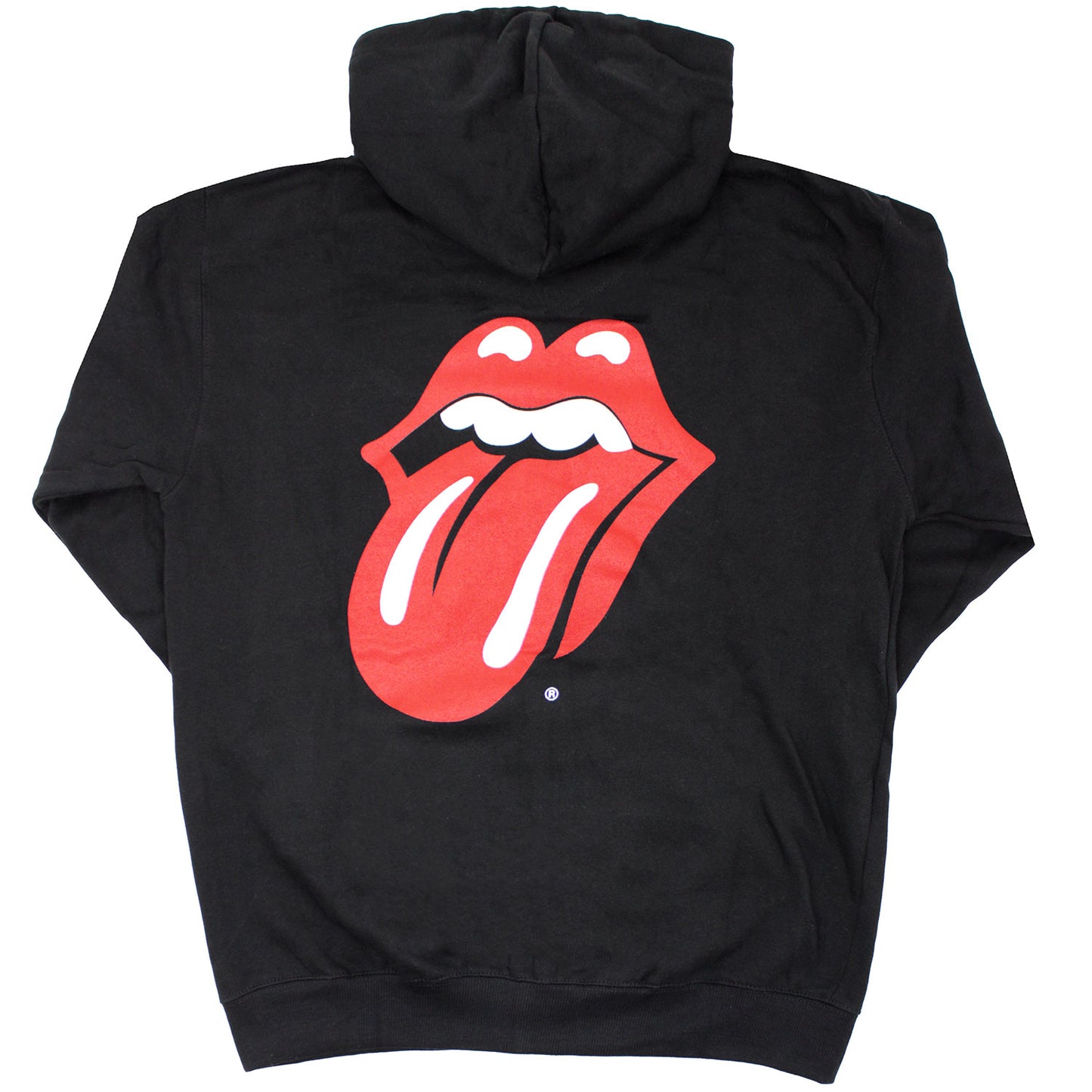 Rolling Stones Classic Tongue (Back Print) Zippered Hooded Sweatshirt Back