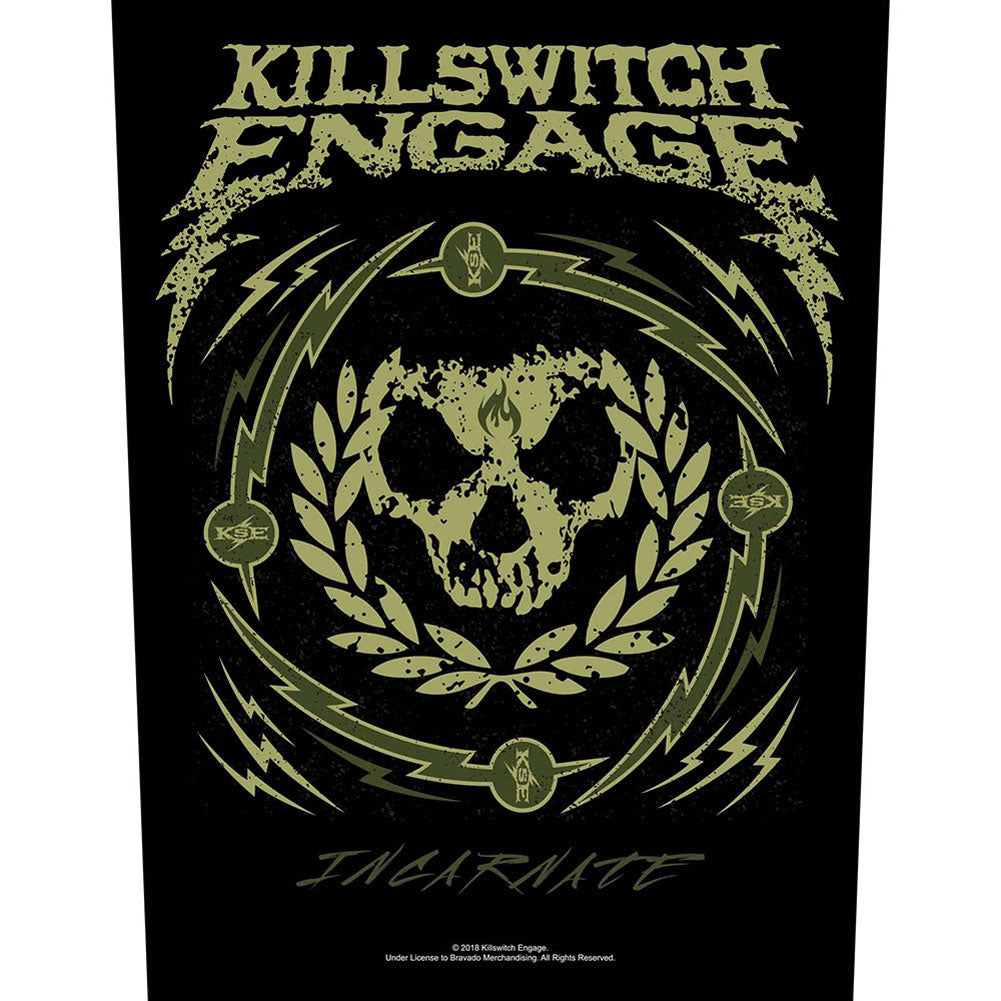 Killswitch Engage Skull Wreath Back Patch Front