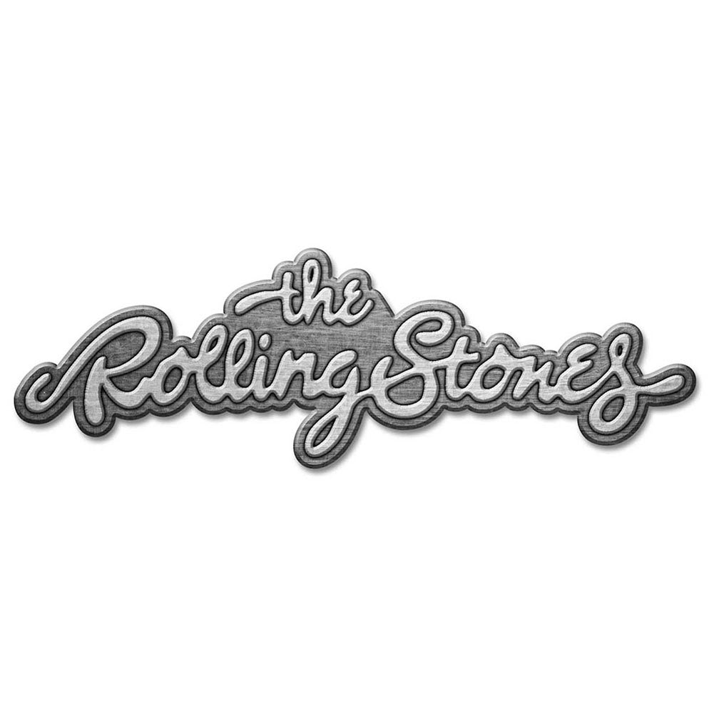 Rolling Stones Logo (Retail Pack) Pewter Pin Badge Front