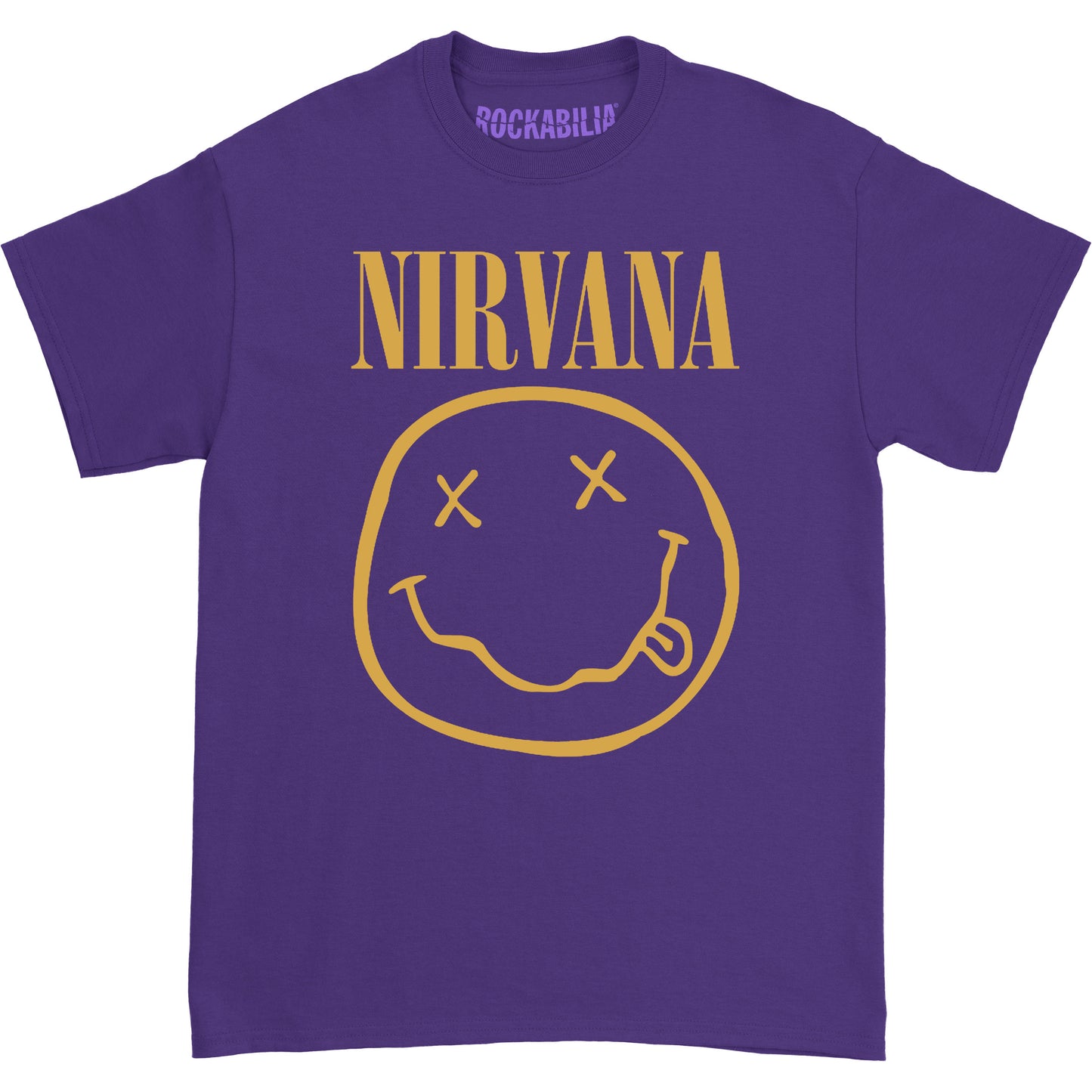 Nirvana Yellow Smile Face Logo T-shirt Front
